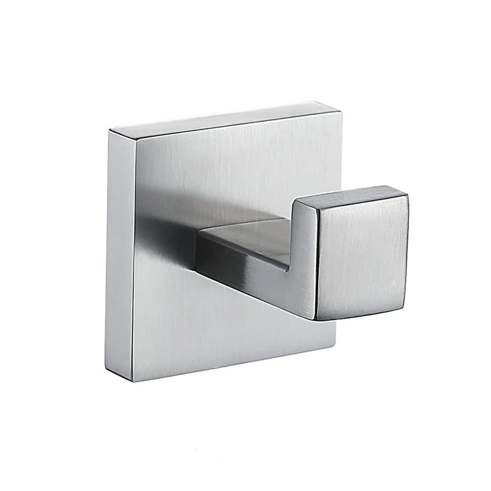 Bathroom Hardware Set Accessories Matte Black Shelf Robe Hook Hanger Towel Rail Bar Rack Tissue Paper Holder Stainless Steel Kit