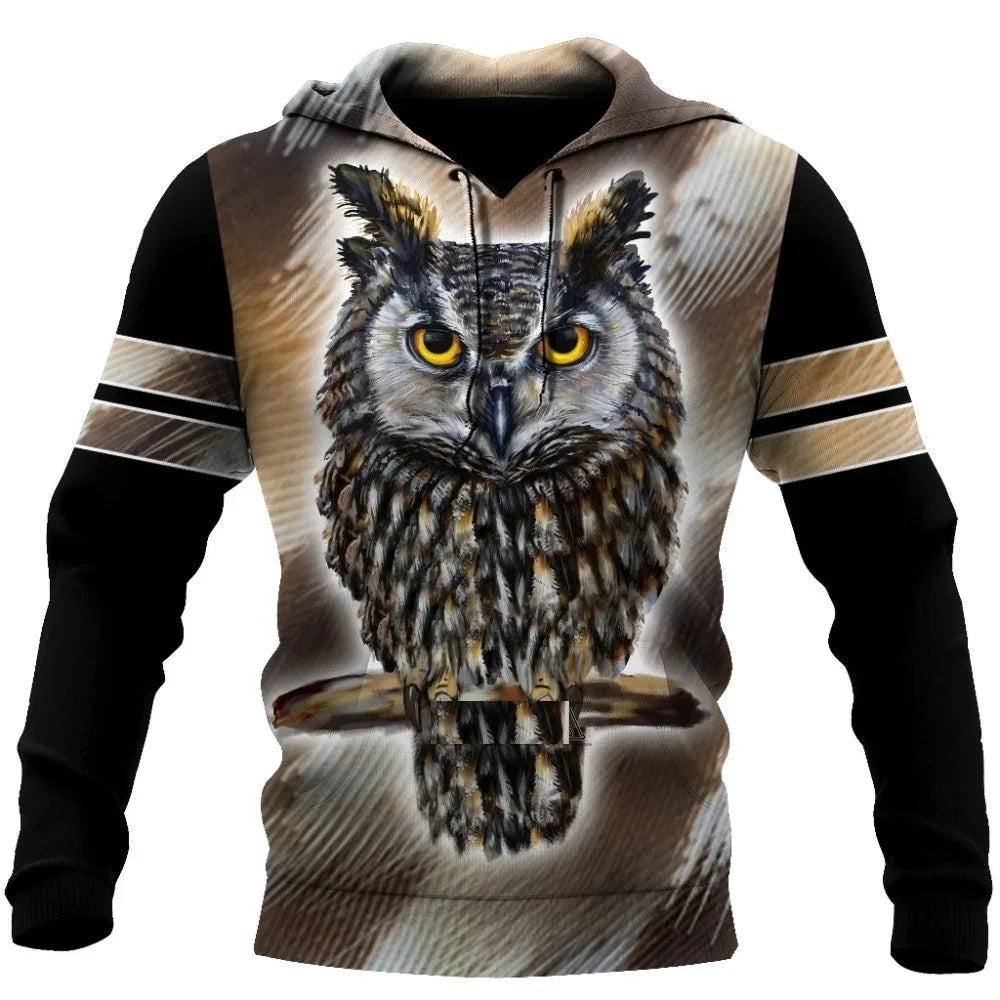 Eagle/ Raven Tattoo Vegvisir Red 3D All Over Printed Men's Hoodie & Sweatshirt Unisex Zip Hoodies Casual Tracksuits