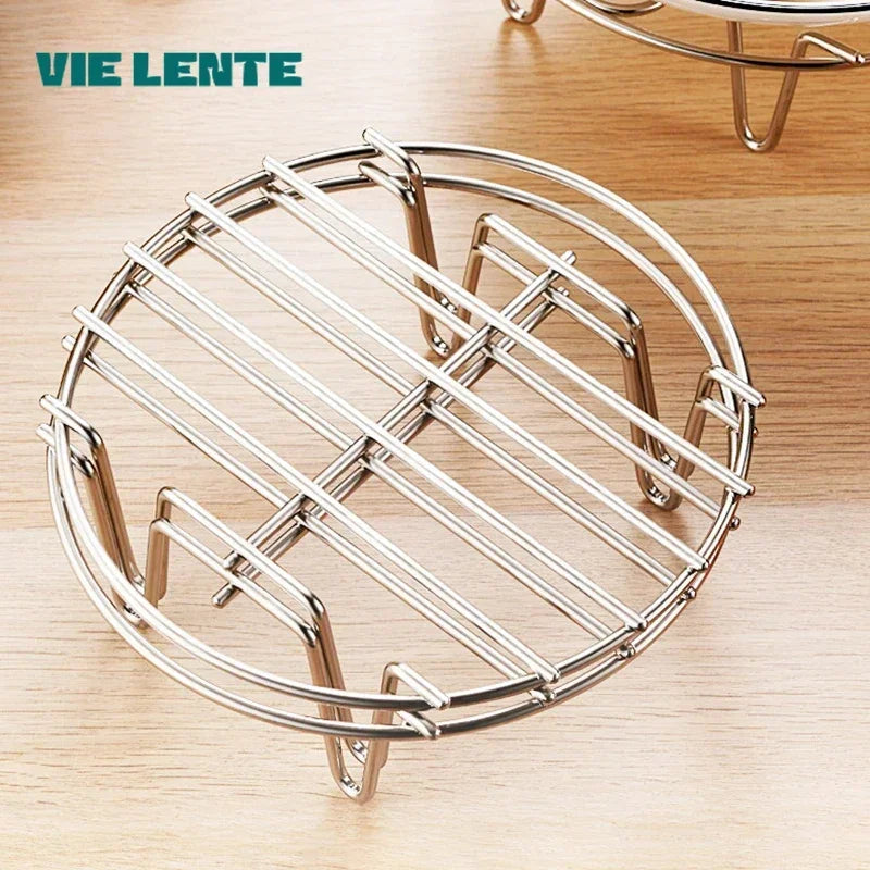 Stainless Steel Cookware Steamer Rack Cooking Baking Pot Stand Airfryer Grill Food Accessories Kitchen Steaming Racks