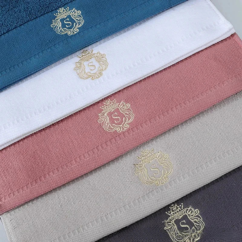 1/2/3pcs Bathroom Towels Sets Embroidered Cotton Big Bath Towels 70x140cm and 35x75cm Face Shower Daily Use Towels 수건 세트 Toallas