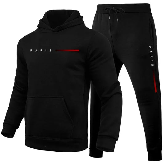 Hot Sale Men's Tracksuit Men Daily Comfortable Single Hooded Sportswear and Sweatpants Man Fashion Sports Suits Jogging Simple