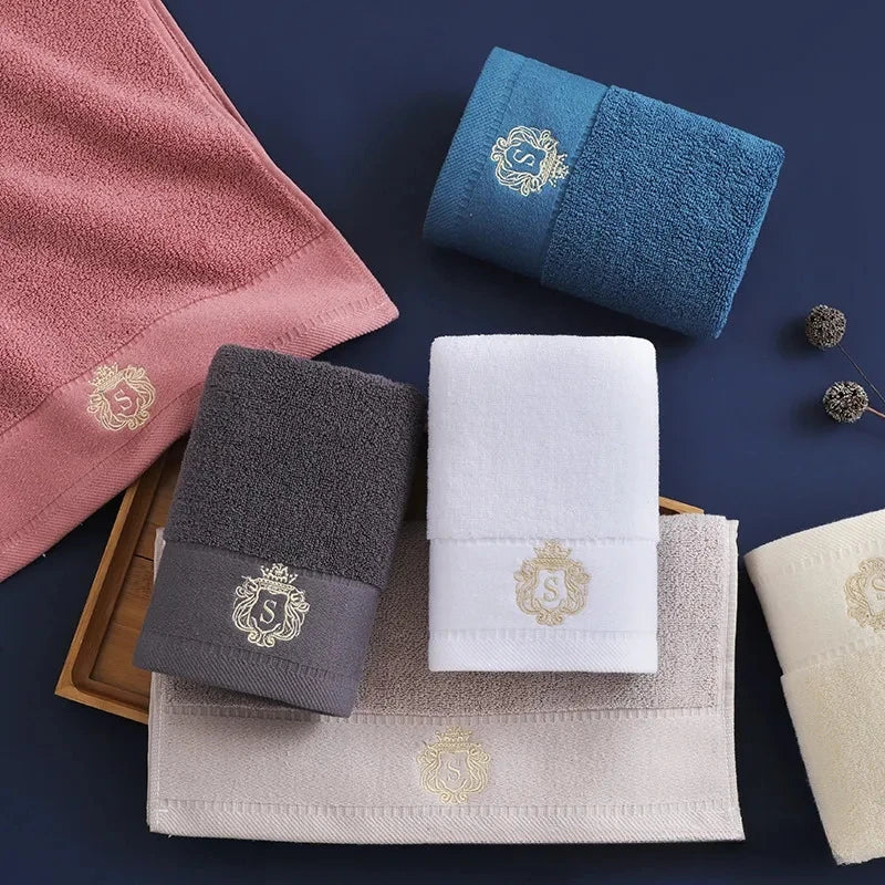 1/2/3pcs Bathroom Towels Sets Embroidered Cotton Big Bath Towels 70x140cm and 35x75cm Face Shower Daily Use Towels 수건 세트 Toallas