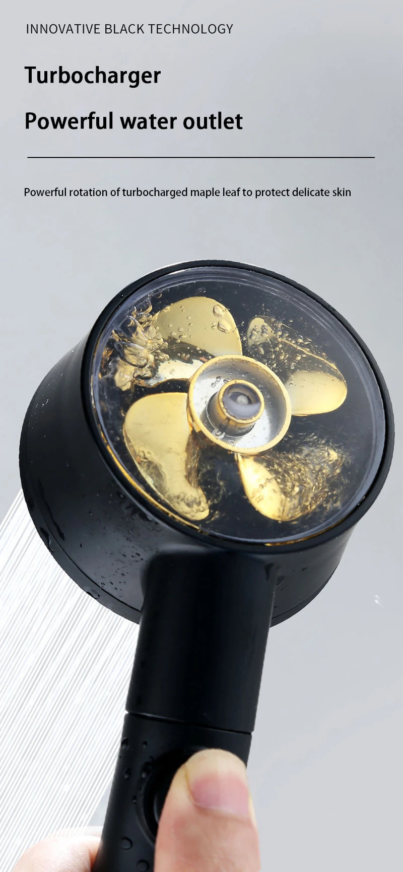 Xiaomi Water Temperature Digital Display Shower Head Turbo High pressure shower head  set household 5-Mode Bathroom Accessories