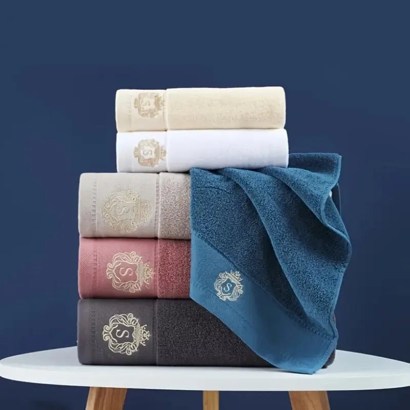 1/2/3pcs Bathroom Towels Sets Embroidered Cotton Big Bath Towels 70x140cm and 35x75cm Face Shower Daily Use Towels 수건 세트 Toallas