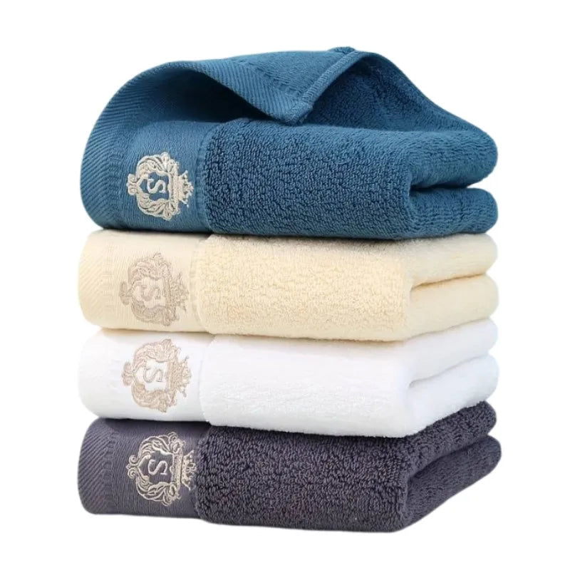 1/2/3pcs Bathroom Towels Sets Embroidered Cotton Big Bath Towels 70x140cm and 35x75cm Face Shower Daily Use Towels 수건 세트 Toallas